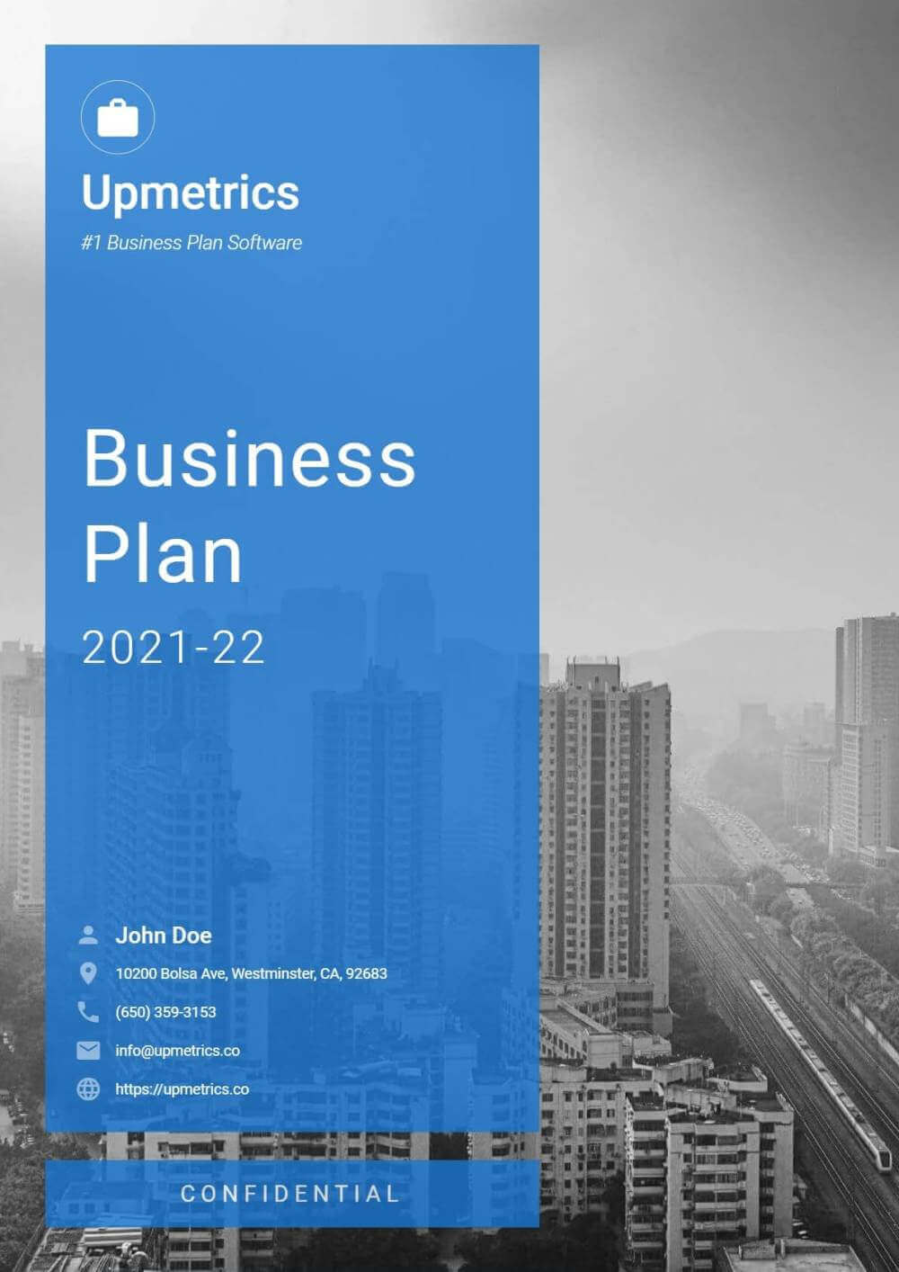 Business Plan Cover Page Design