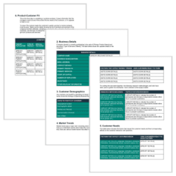 customer analysis template header