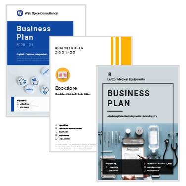 cover page of a business plan sample